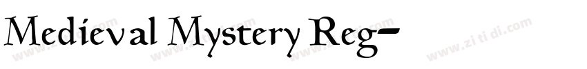 Medieval Mystery Reg字体转换